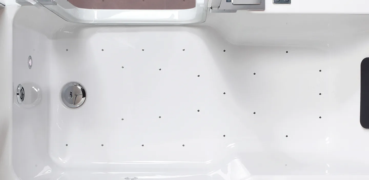 Die barrierearme Dusch-Badewanne Twinline von Artweger von oben.
