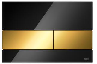 TECEsquare Betätigungsplatte black & gold