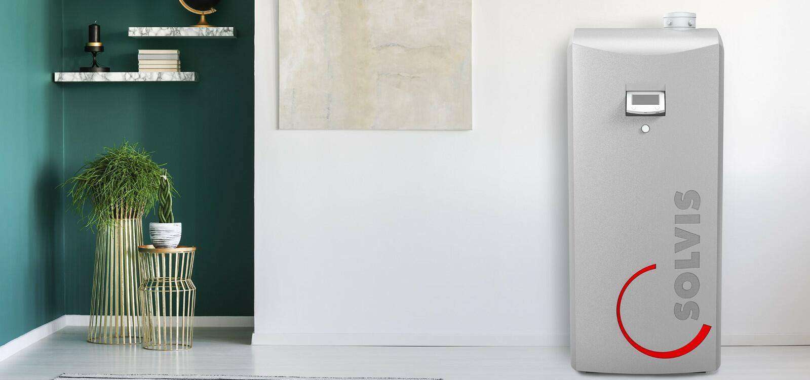 Heiikessel SolvisBen in einem Wohnbereich