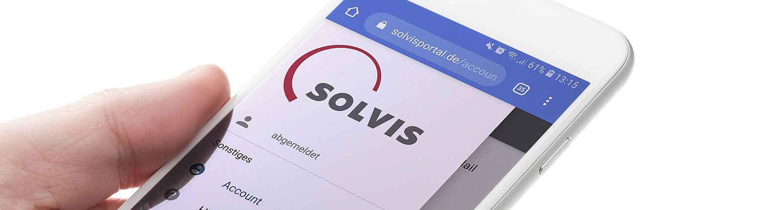 SolvisPortal auf Handy